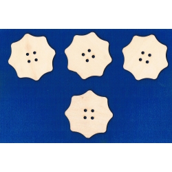 SKLEJKA #3mm Guzik 8cm / Cena 1szt ( nr.23 szerszy rozstaw otworów ) , krawieckie, szycie